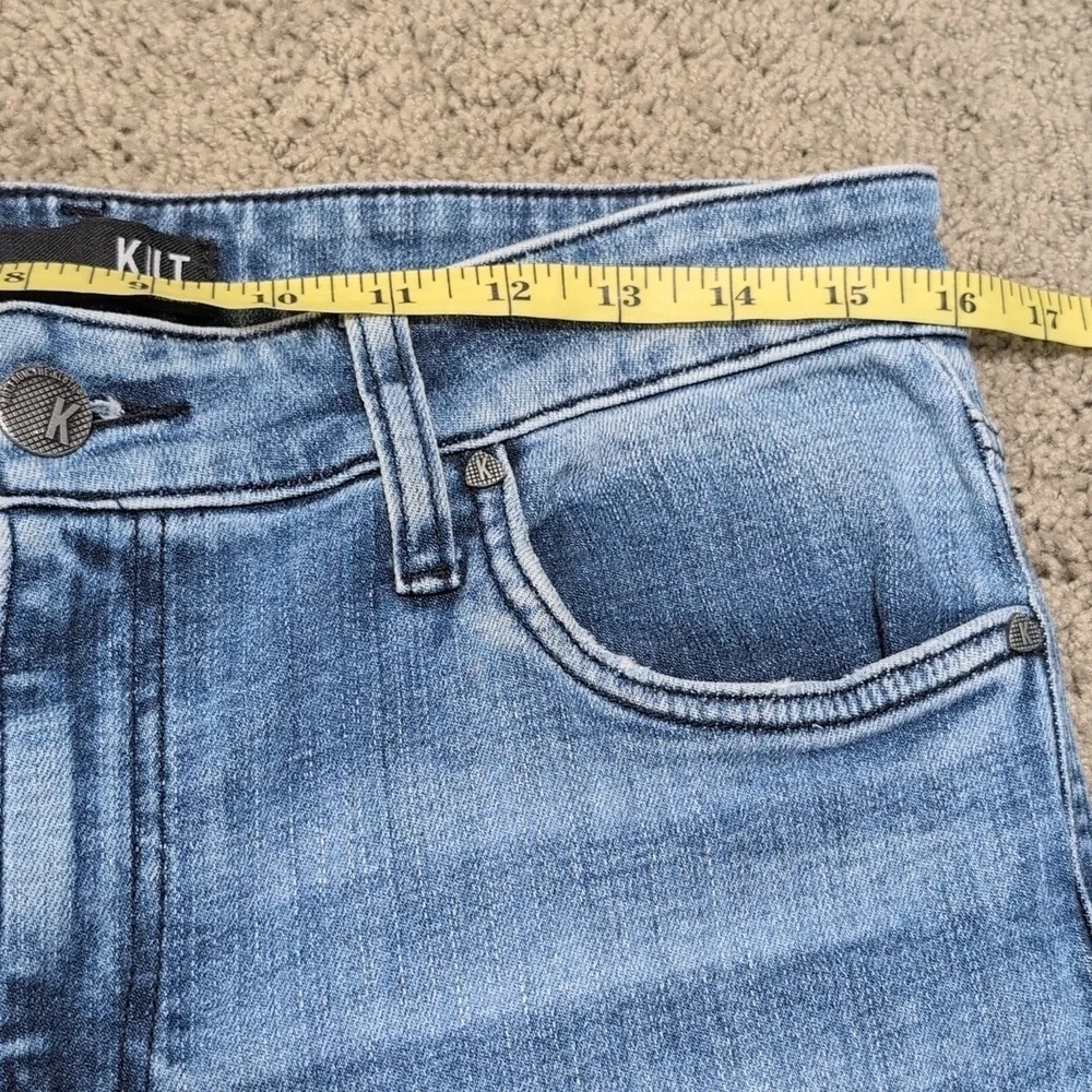 Kut From The Kloth High Rise Straight Leg Jeans Size 8 Medium Wash - Picture 4 of 12